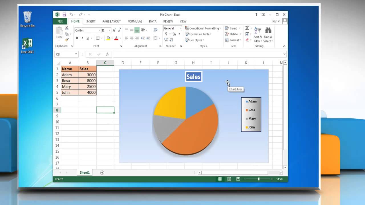 How Do I Add A Pie Chart In Excel For Mac